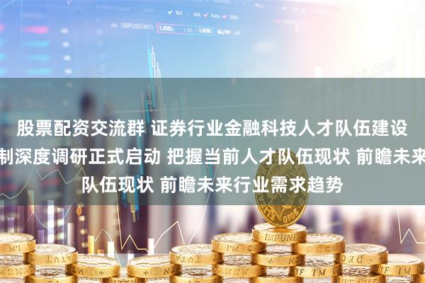 股票配资交流群 证券行业金融科技人才队伍建设需求与培育机制深度调研正式启动 把握当前人才队伍现状 前瞻未来行业需求趋势