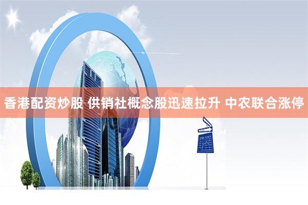 香港配资炒股 供销社概念股迅速拉升 中农联合涨停