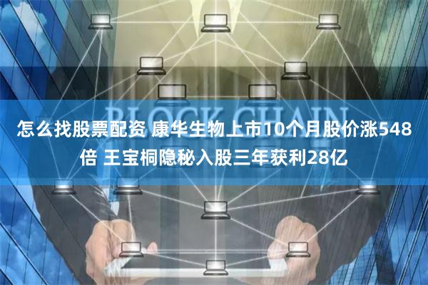 怎么找股票配资 康华生物上市10个月股价涨548倍 王宝桐隐秘入股三年获利28亿