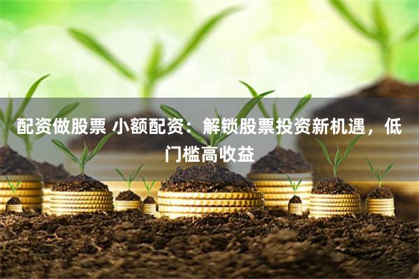 配资做股票 小额配资：解锁股票投资新机遇，低门槛高收益